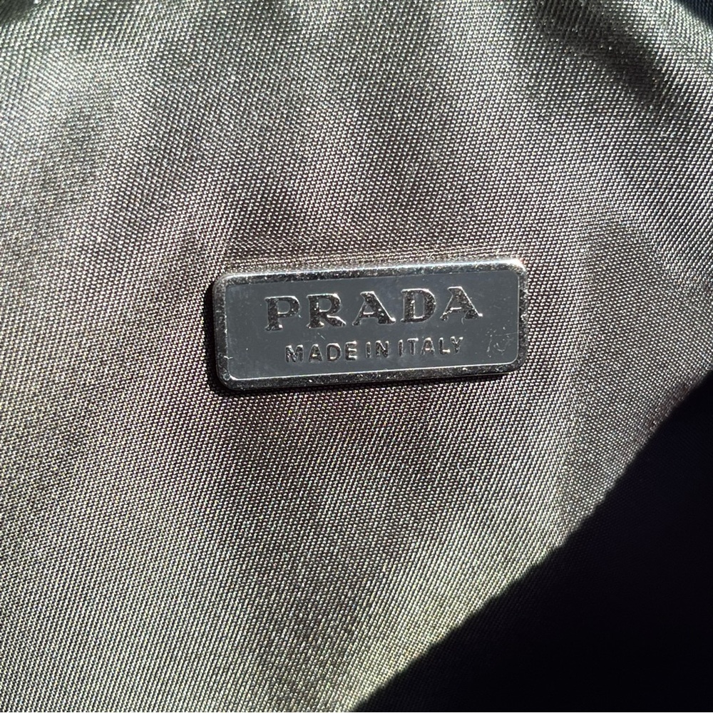Prada: Tessuto Nylon Shoulder Bag (Dark Green) - Picture 15 of 17